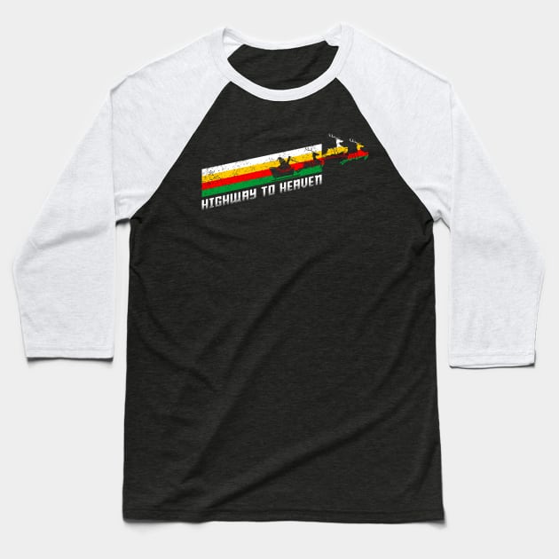 highway to heaven Baseball T-Shirt by spoilerinc